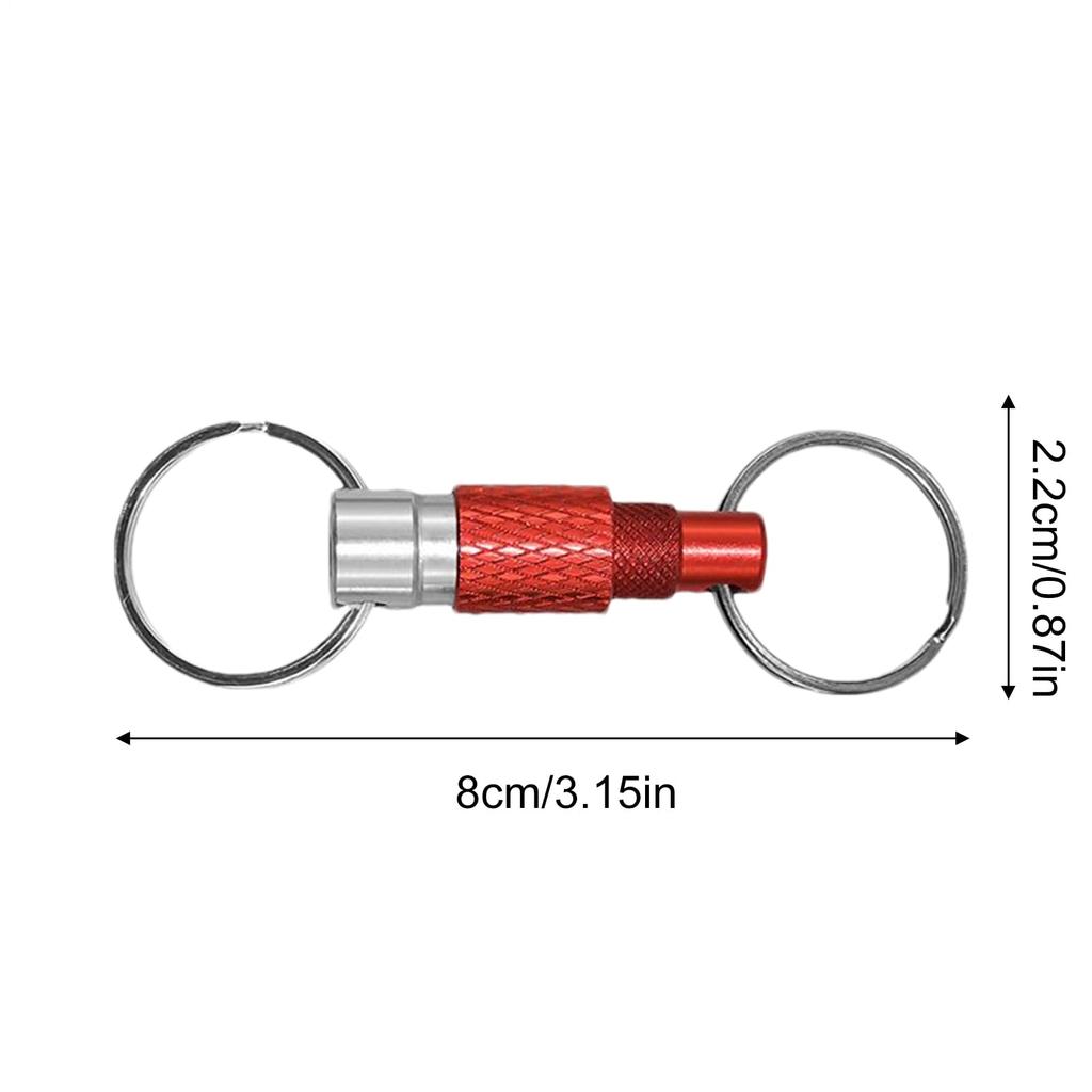 Detachable Keychain, Metal Keychain for Car Key - One Touch