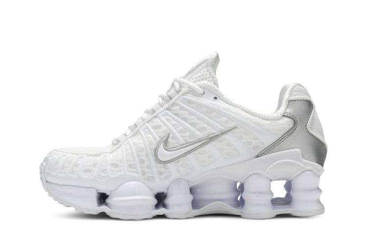 Nike Shox TL Bianco Argento Metallico