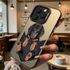 Dachshund in Black Pocket Hard Phone Case for Iphone 16 15 14 13 12 11 Pro Max Mini Shockproof Anti-Scratch Protective Cover