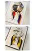 Luxurious 70% Silk Korean Style Neck Scarf for Mom - High-End Oil Painting Design, Sun Protection Square Scarf