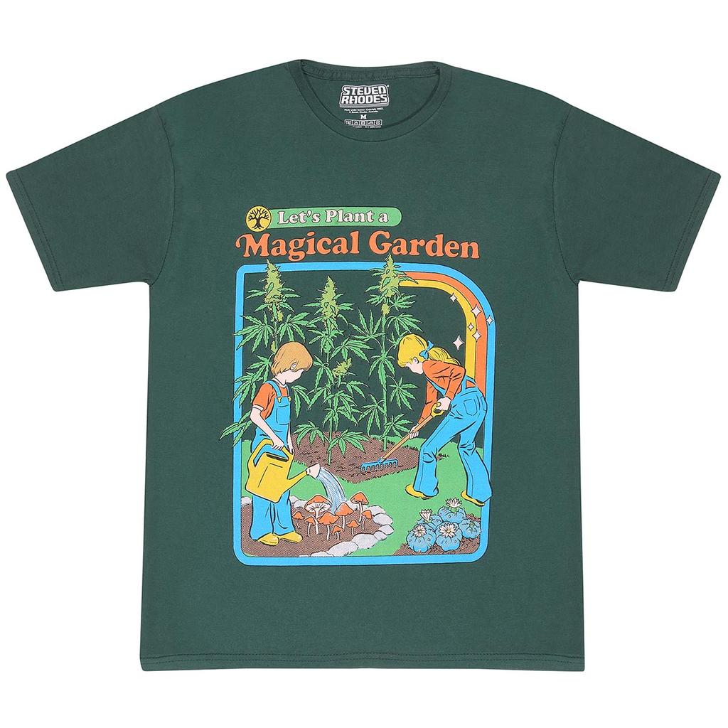 Steven Rhodes Unisex Adult Let´s Plant A Magical Garden T-Shirt
