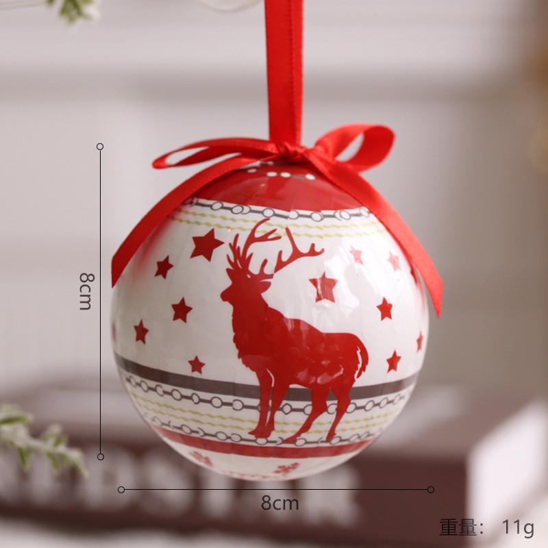 Balls Foam Christmas With Reindeer Snowflake And Santa For Holiday Tree Decor