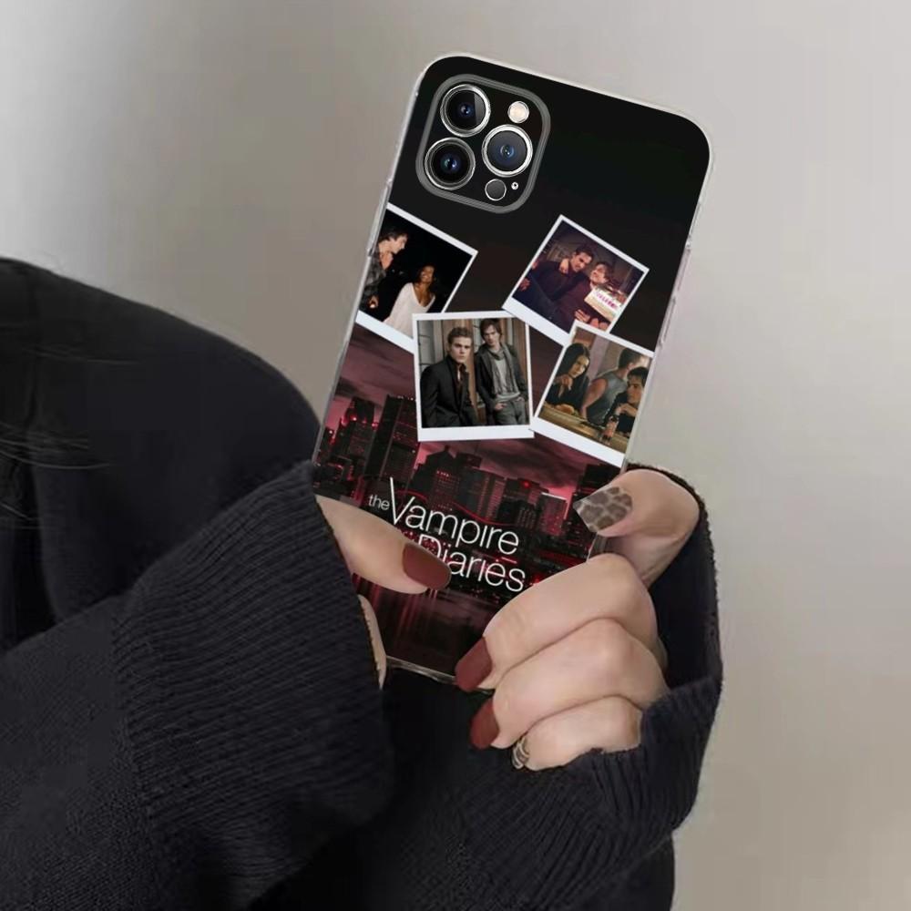 American Movie The Vampire Diaries Phone Case For IPhone 16 15 8 7 6 6S Plus X SE XR XS 14 11 12 13 Mini Pro Max Mobile Case