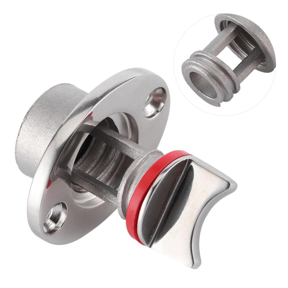 Stainless Steel Marine Garboard Drain Plug Polished Finish Screw Type Screw Thread Plug Hole Ornament Boat Drain Plug Yacht