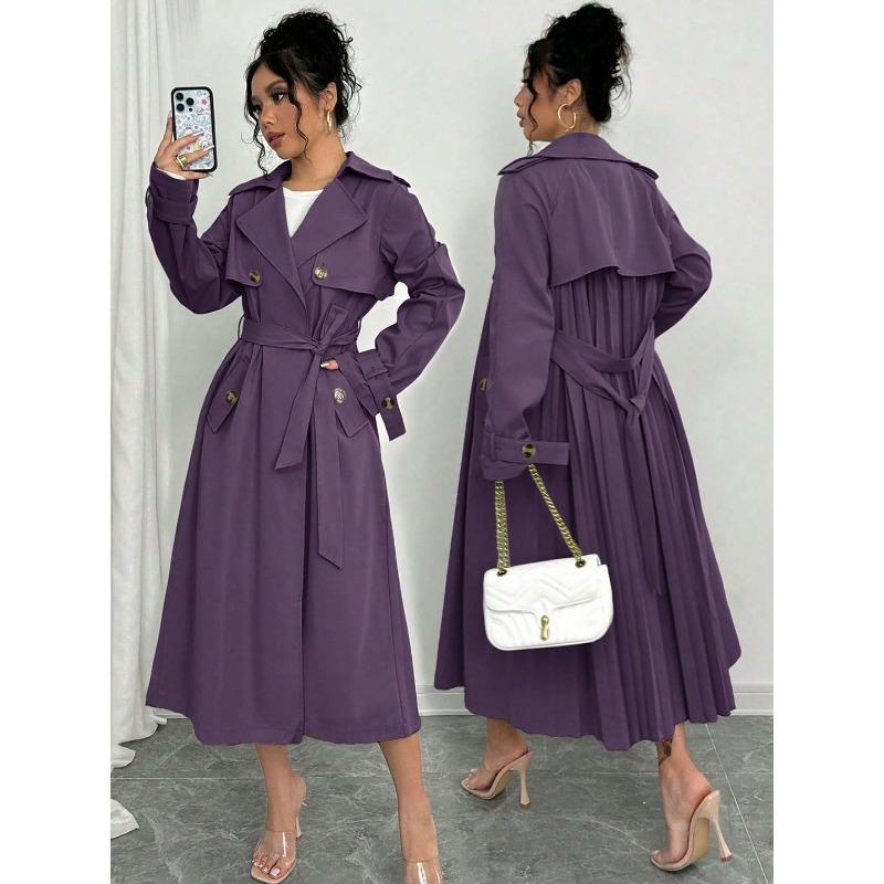 Women Solid Long Sleeve Stand Collar