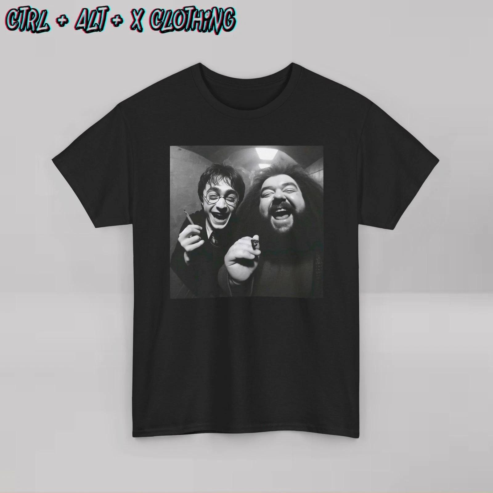 Harry Potter Hagrid Smoking Funny Shirt Novelty 3XL