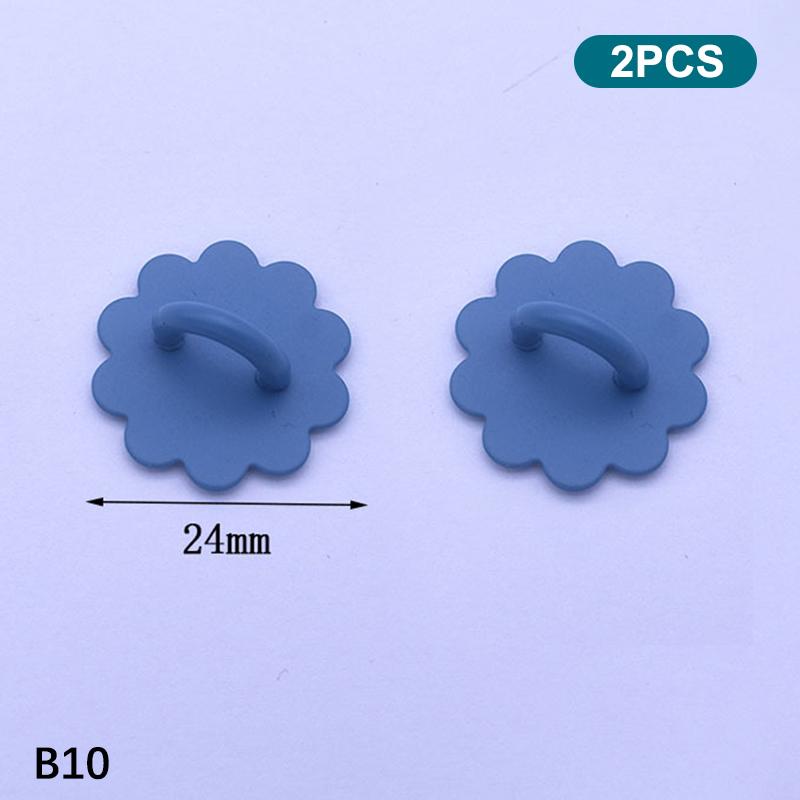2Pcs Adhesive Metal Phone Charm Holder Smooth Edge Sticky Pendant Hook Finger Ring Grip for  Android Phone Case