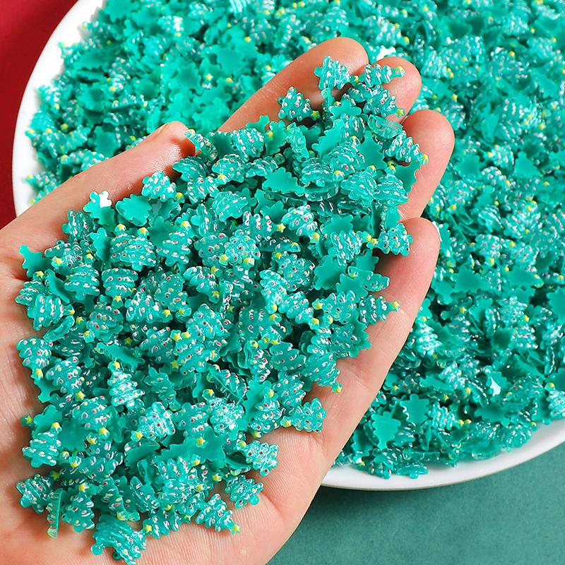 WTEMPO Mini Cute Christmas Resin Accessories Christmas Patterns DIY Crafts Hair Accessories Nail Art Scrapbooking Phone Case Making Accessories,