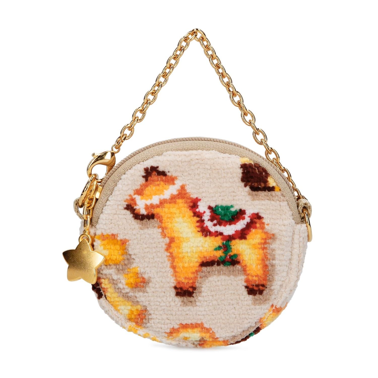

Circle Pouch Fika Time Beige [Feiler] [1H1424121428410] FKT-241428 Women s бежевий