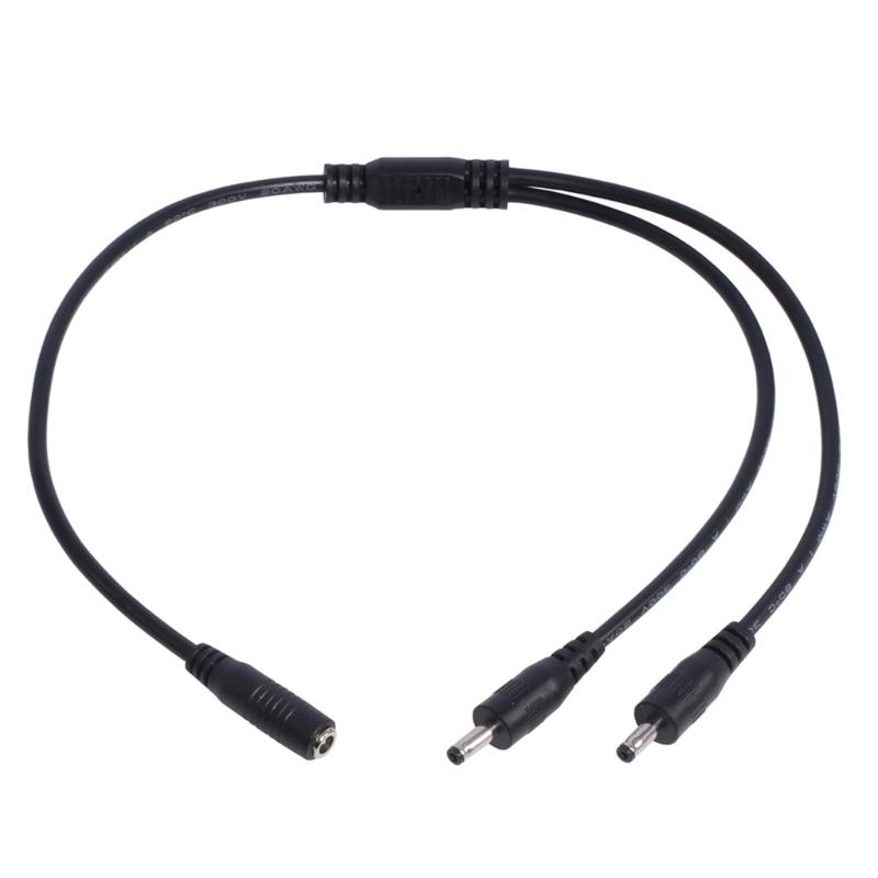 3.5mm X 1.35mm DC Barrel Plug Splitter Adapter Cable, 1x Female Plug To 2x Male or 4x Male Jack Charging Cord Wire