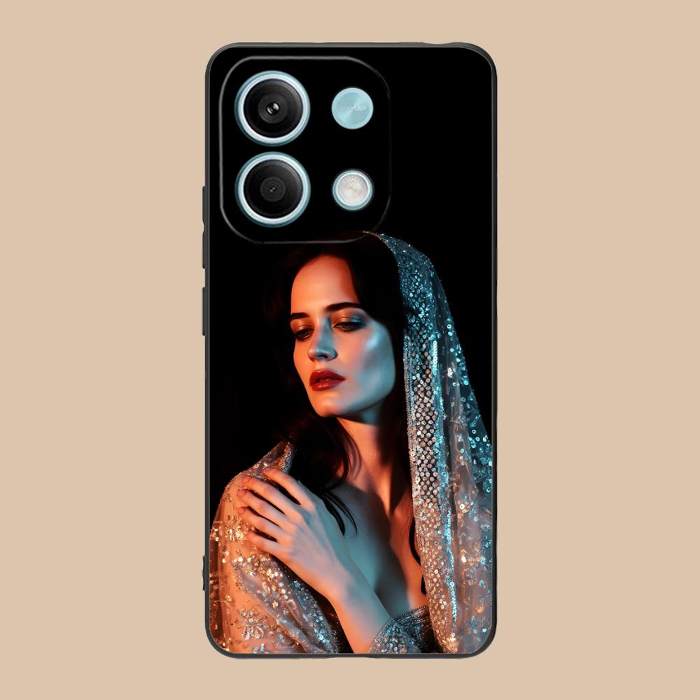 Eva Green Matte TPU Mobile Phone Case for POCO F8 F7 F6 F5 F4 F3 F2 Pro GT C75 C71 C65 C61 C40 Pro Ultra Colorful Cover