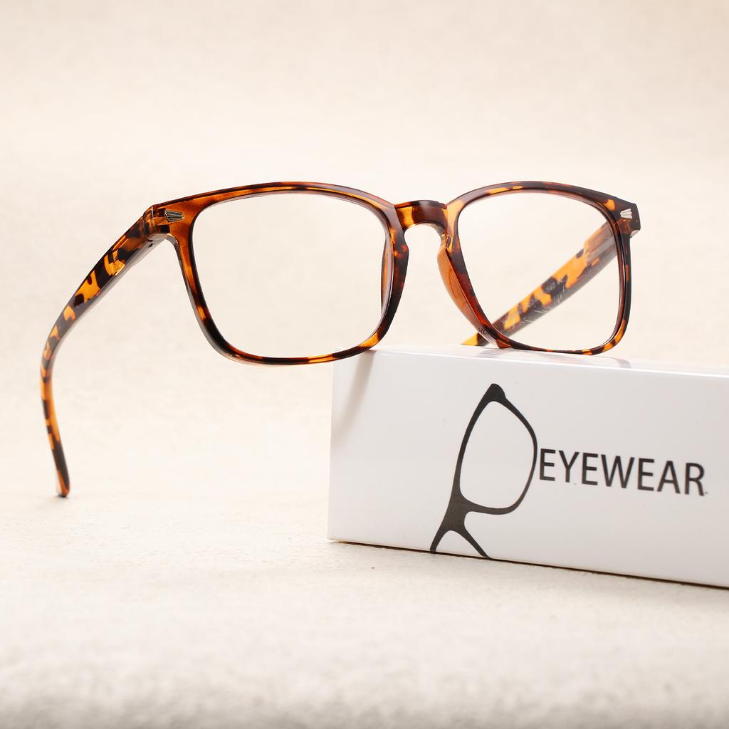 5PCS Eyeglasses Reading Glasses Men Large Square Blue Light Blocking Presbyopia Optical Anti Glare Computer Glasses Frame