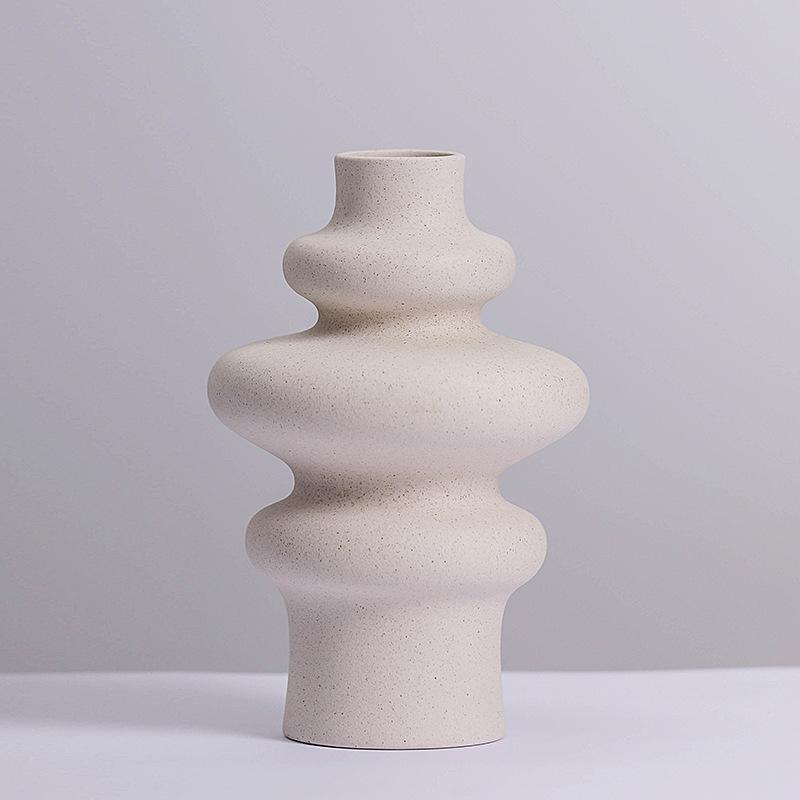 ceramic vase Creative vegetarian frosted thread hydroponic flower Dried Flower Pampas Grass Home decoration crafts Sculpture