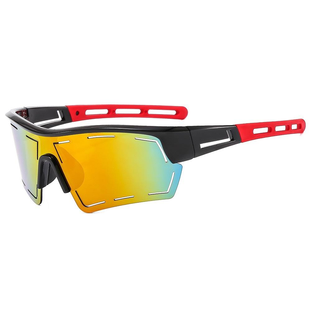 TR90 Sports Outdoor Glasses European American Fashion Cycling Sunglasses 012 Windproof One-piece Polarized Men In Stock