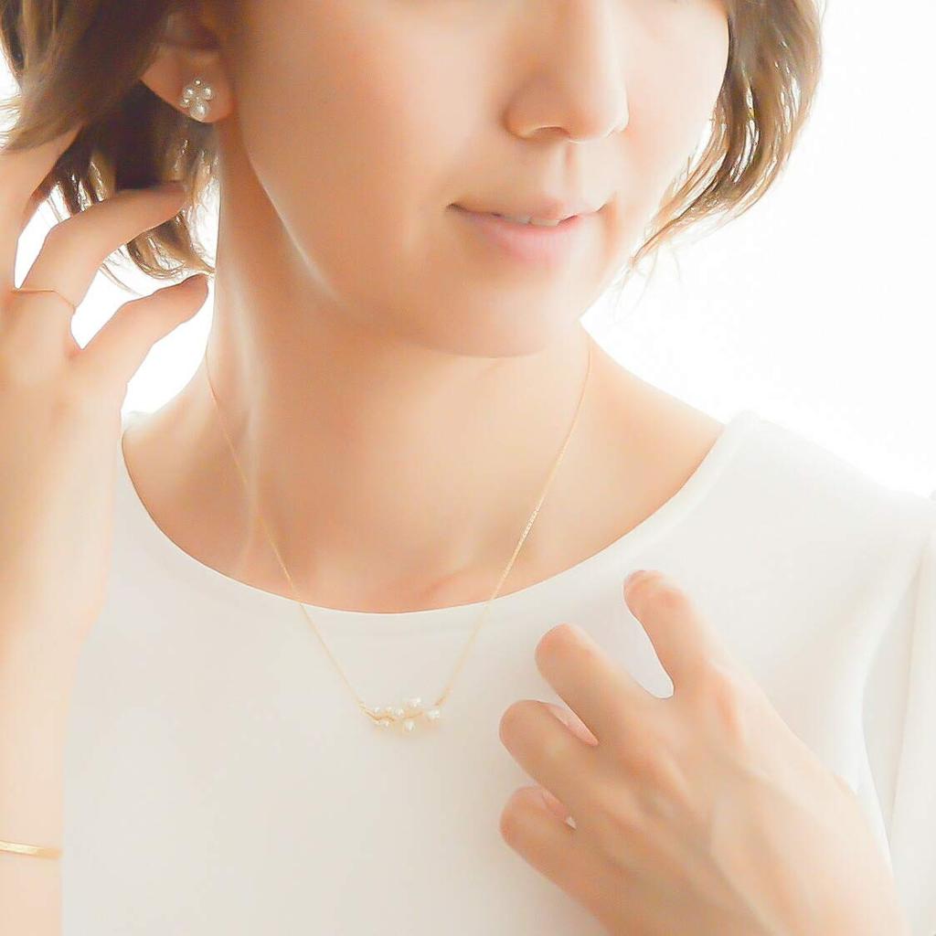 [NAOTJEWELRY] [Naot Jewelry] Women's Pearl Necklace [Gift Box Included] White Gold Wire Pearl Necklace