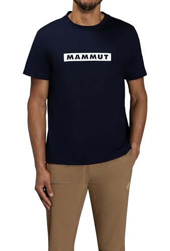 Mammut QD Logo Print T-Shirt, Asian Fit, Men s, AF Men s, 1017-02012, Marine, PRT2