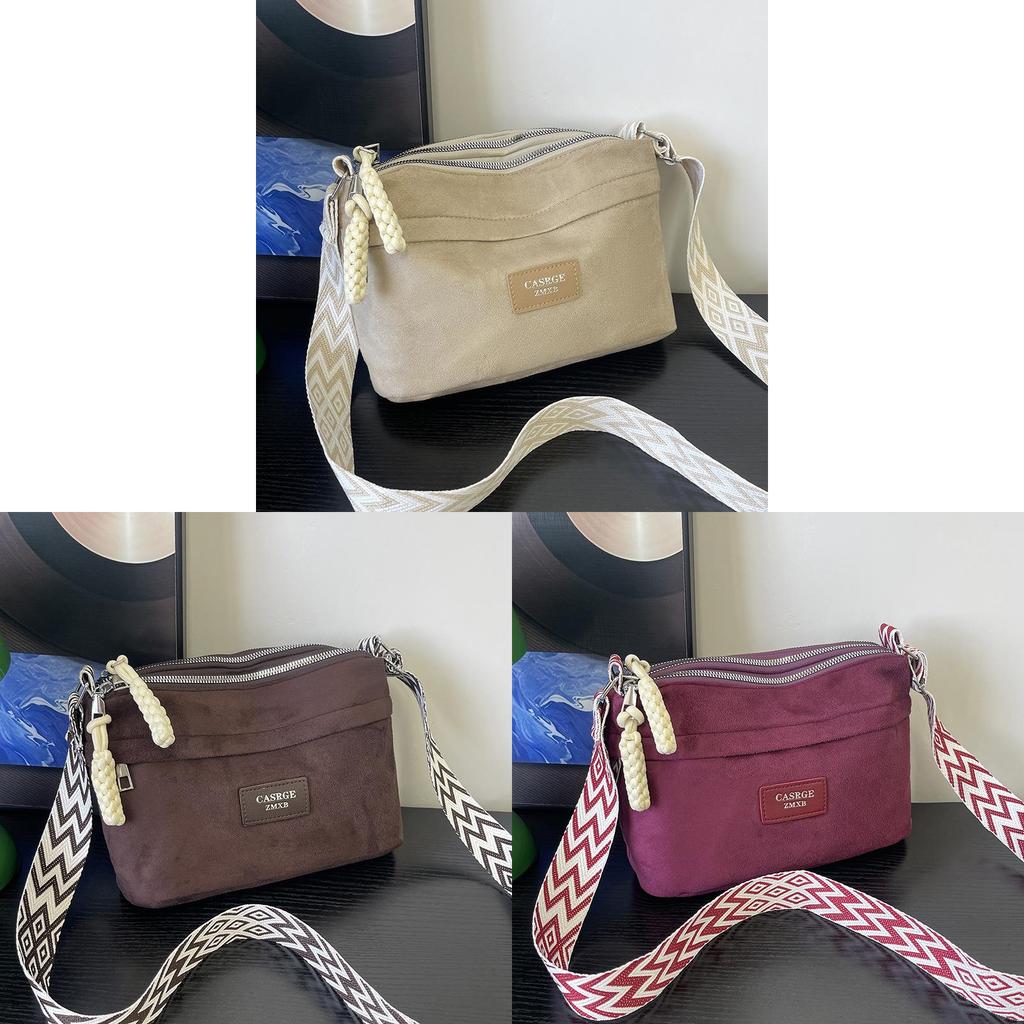 Water Bucket Bag For Women With Leather Suede Material And Chain Detail For Casual Daily Use