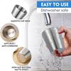 304 Stainless Steel Metal Drinking Mugs 4 PCS Coffee Cups Double Wall Stackable Reusable Outdoor Camping Cup Set Home Drink-ware