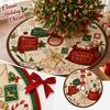 Christmas Tree Skirt for Holiday Party Decorations, Festive Tree Skirt for Christmas Tree Decor