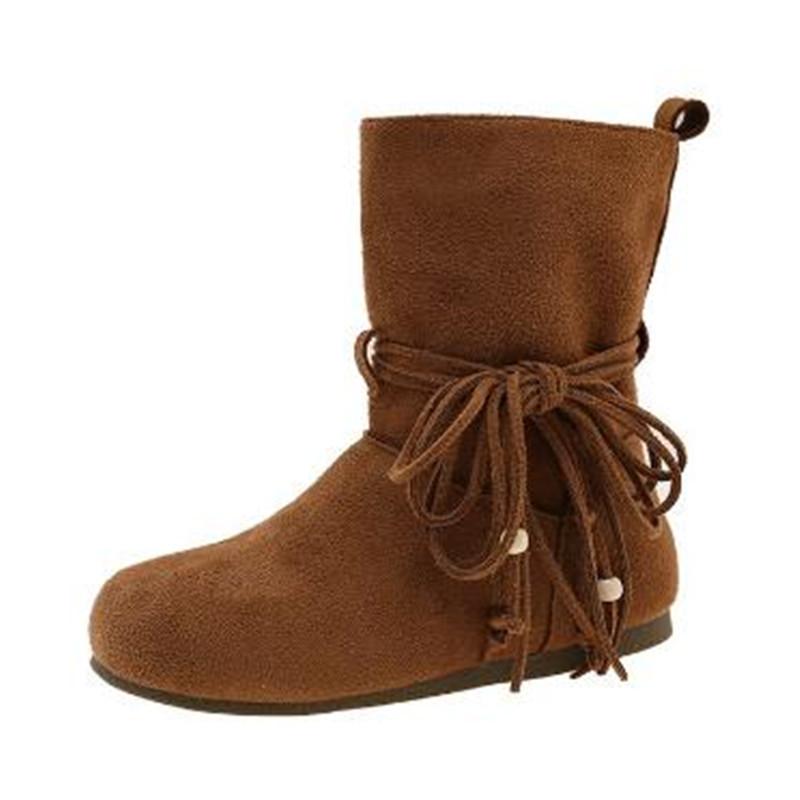 

Fashion 2025 Luxury Winter Shoes Women Boots Casual Lightweight Ankle Boots Plus Size Comfortable Soft Bottom Flats Women Botas De Mujer 40 хаки