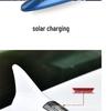 Shark Fin Decorative Car Roof Sticker with Solar-Powered Waterproof Warning Light