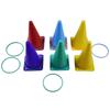 Throwing Plastic Circles Cone Obstacle Bucket Party Backyard Children's Ring Throwing Game Outdoor Parent Child Interactive Toy