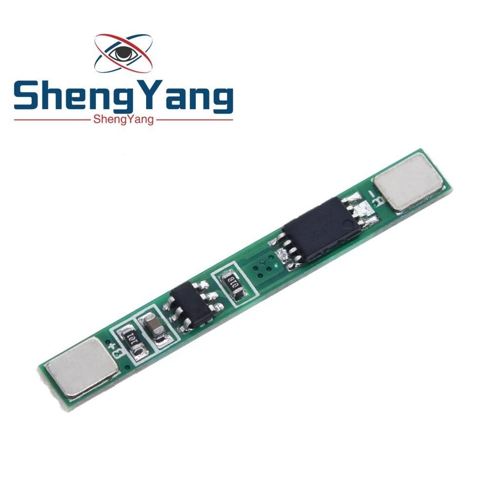 TZT 1PCS/5PCS/10PCS/LOT 1S 3.7V 3A li-ion BMS PCM battery protection board pcm for 18650 lithium ion li battery
