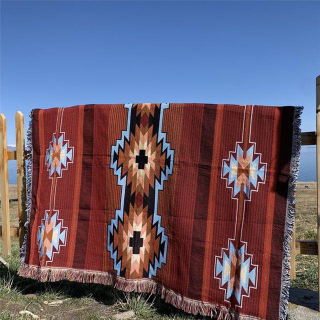 

Винтажные одеяла Богемный вязаный плед Нитки одеяло кровать диван плед мягкое полотенце кровать плед гобелен покрывало скатерть Cobertor 130X160 CM