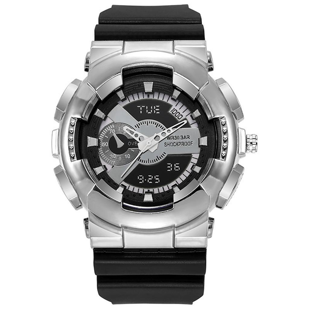 Relógio despertador masculino à prova d'água e luminoso para corrida