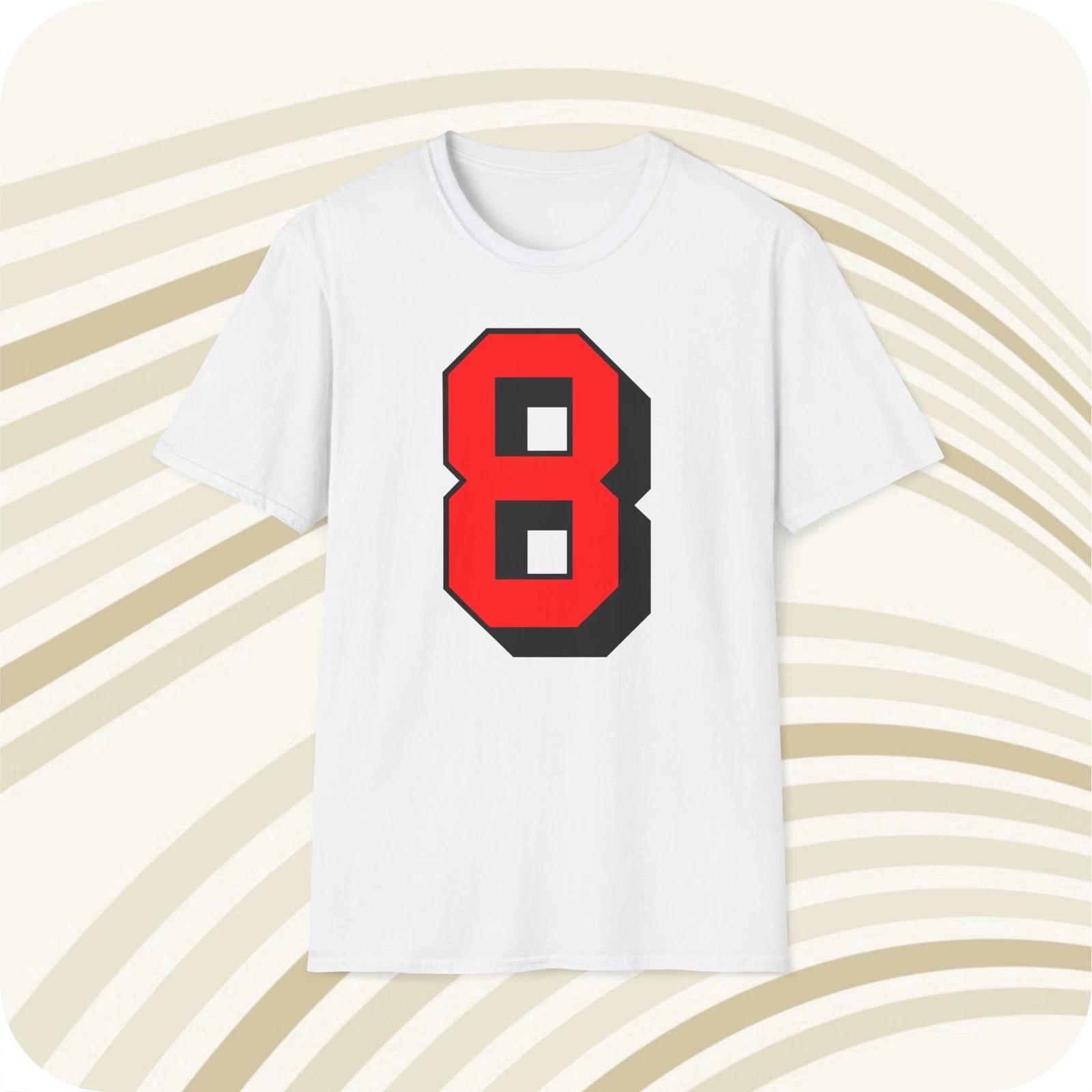 

Steve Young #8 San Francisco 49 ers White Jersey T shirt - Front & Back Print L