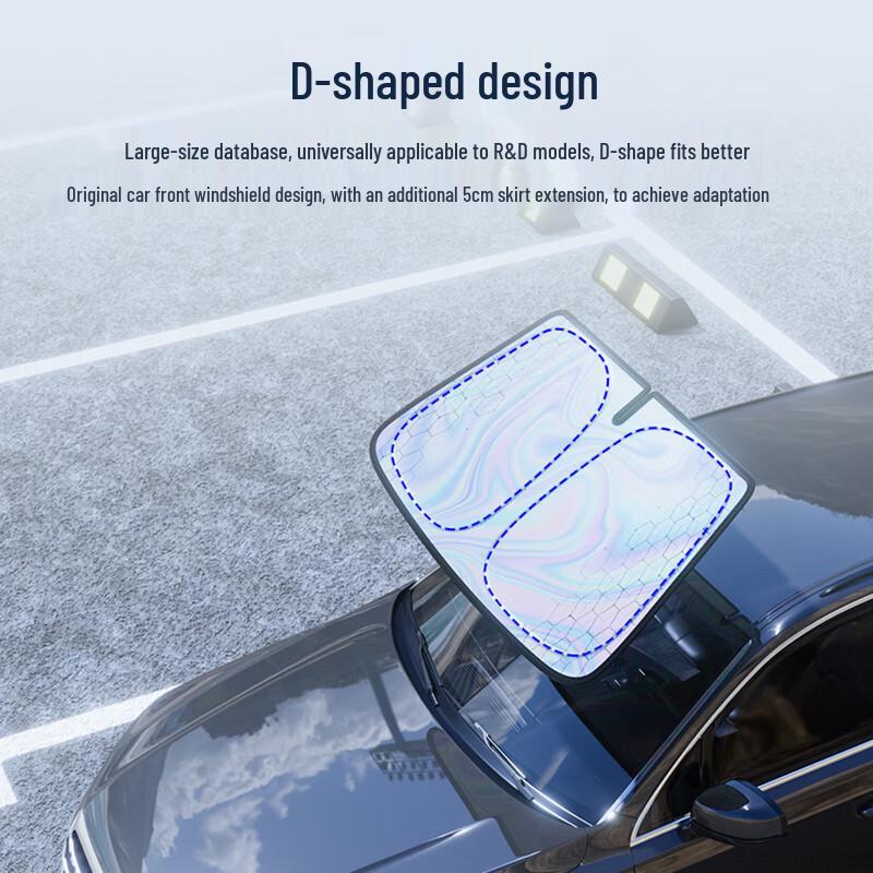 Car Windshield Sunshade for UV Protection and Heat Insulation