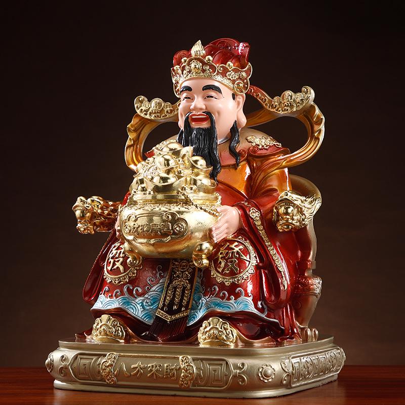 Eight Directions Wealth God Statue for Home Worship - Attract Prosperity for Shop and Company Openings