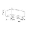 Mono 2 black ceiling lamp