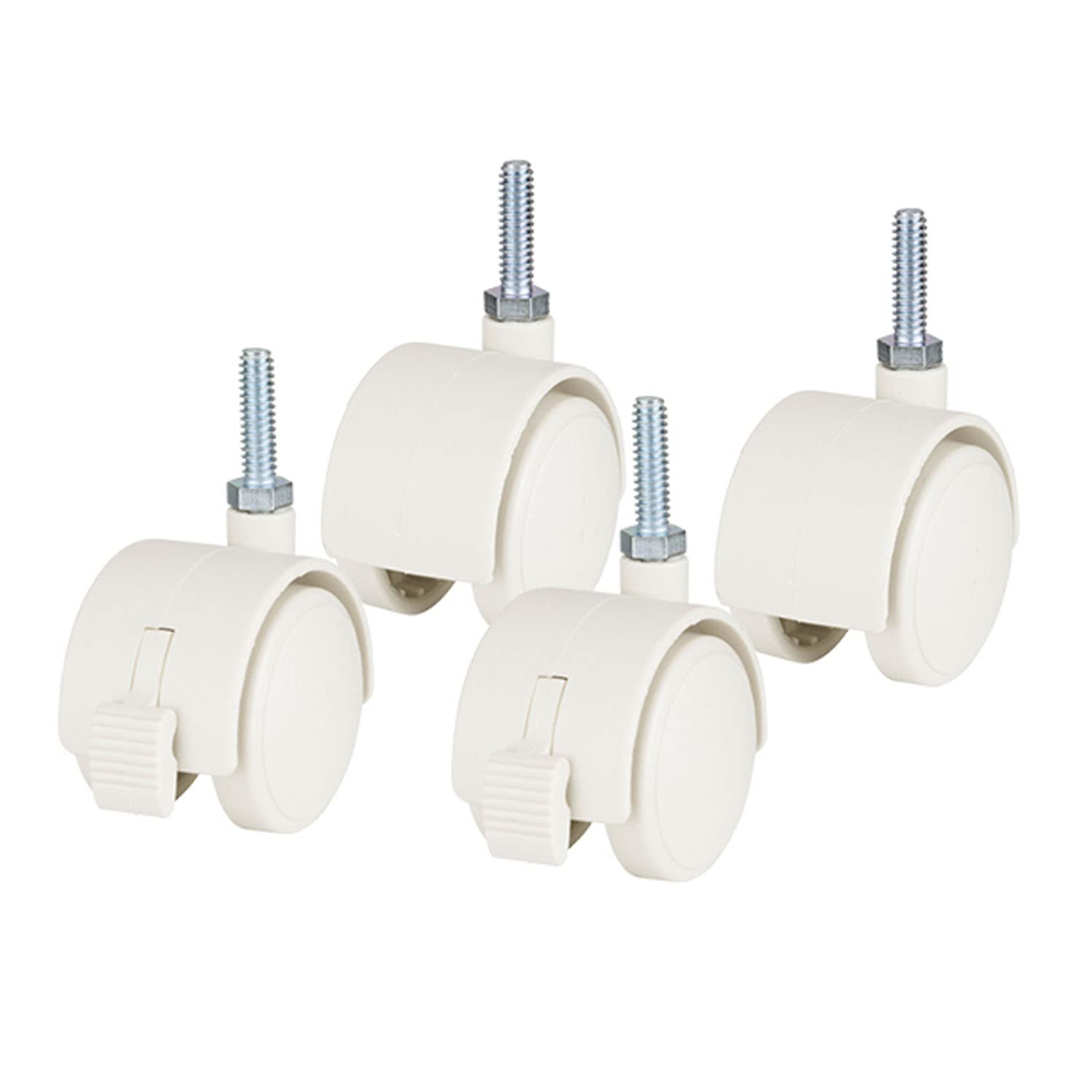 

Doshisha Luminous Rack Steel Rack Parts Large Nylon Casters Set Smooth Movement 2 with Stoppers 2 without Stoppers White Pole Diameter 19mm Caster