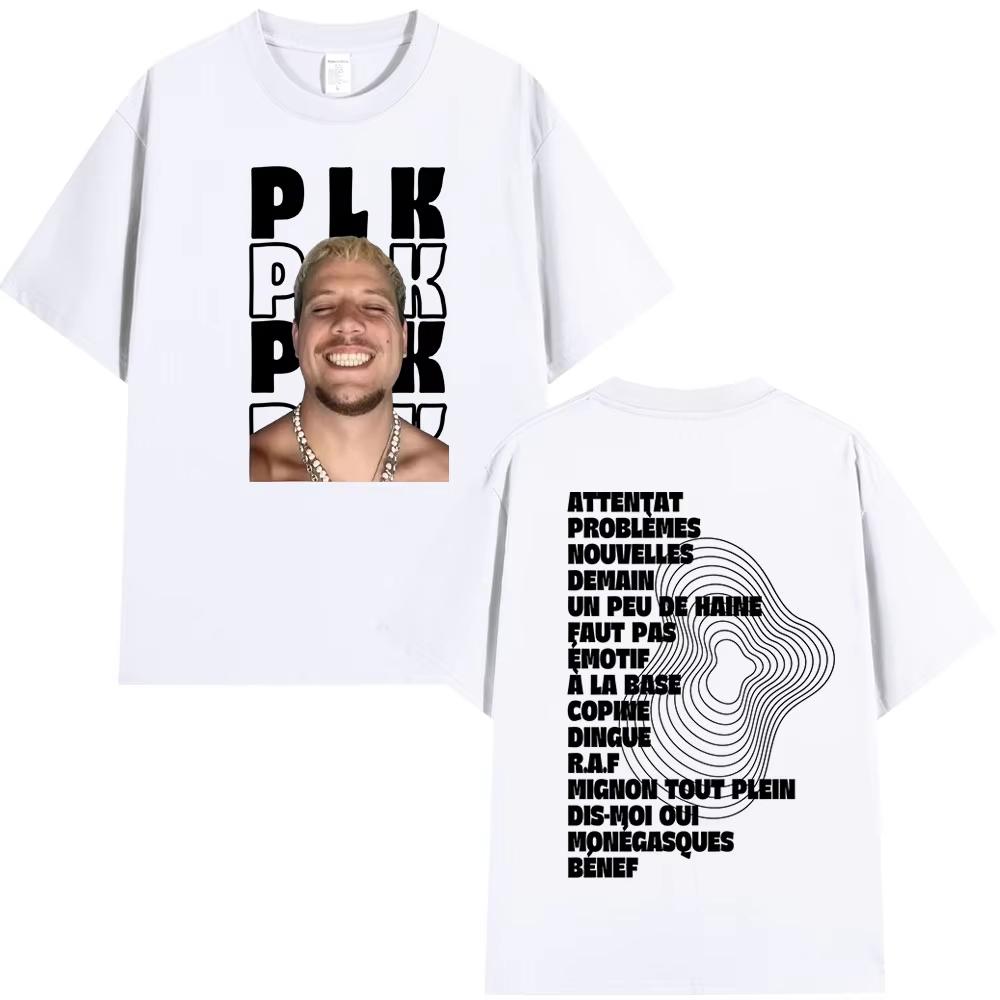 Rapper Plk FACE Tshirt Men Women Clothing Fashion Vintage Hip Hop Tshirts Casual Male Cotton Short Sleeves T Shirts Streetwear