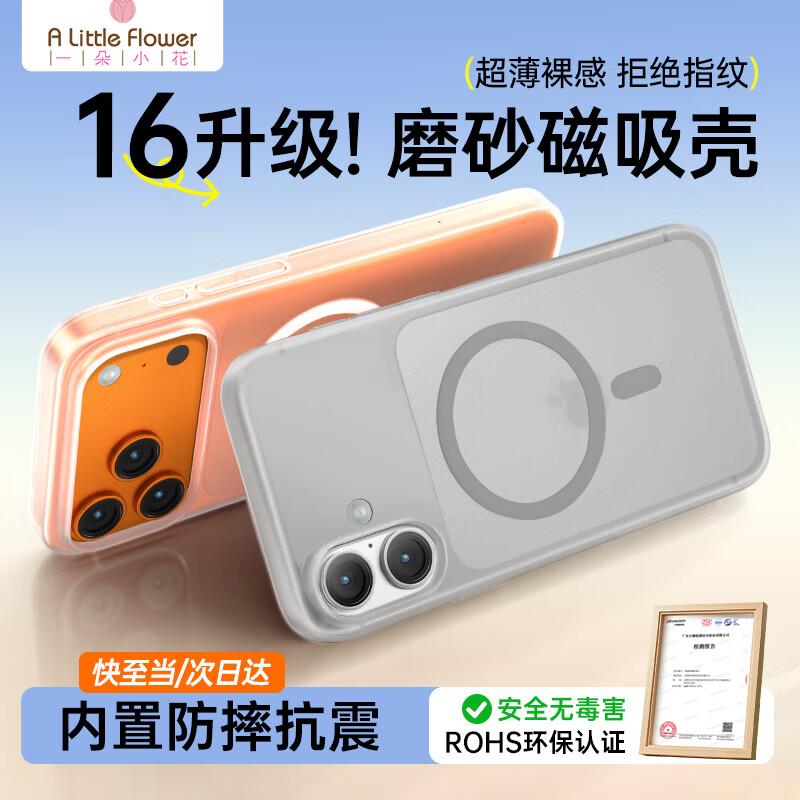 Magnetic Matte Shockproof Case for iPhone 16 Plus