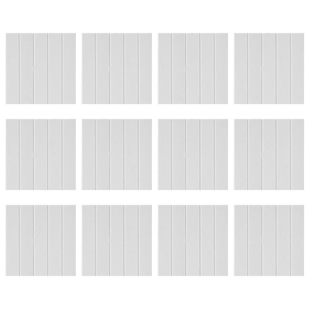 Pack of 12 Soundproof Foam Panels Wall Self Adhesive Acoustic Tiles Polyester Texture Perfect for Studios and Home Wall
