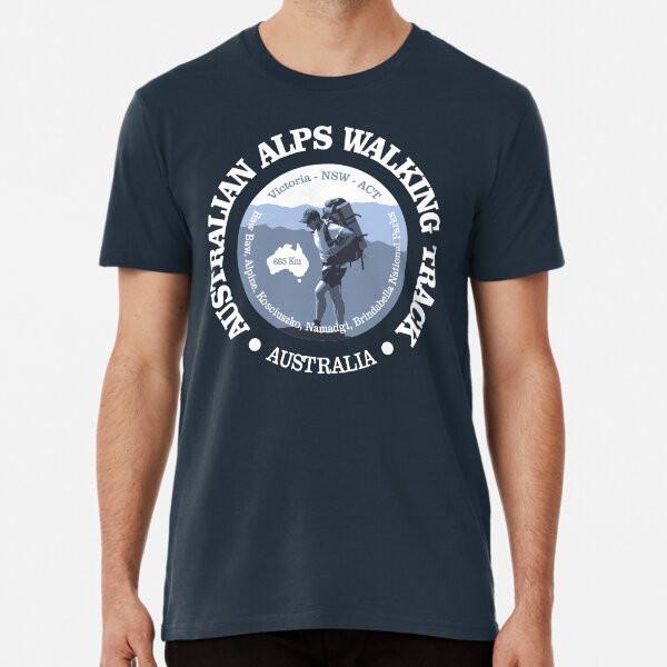 Australian Alps Walking Track BG TShirt Made in Australia Unisex T-Shirt L