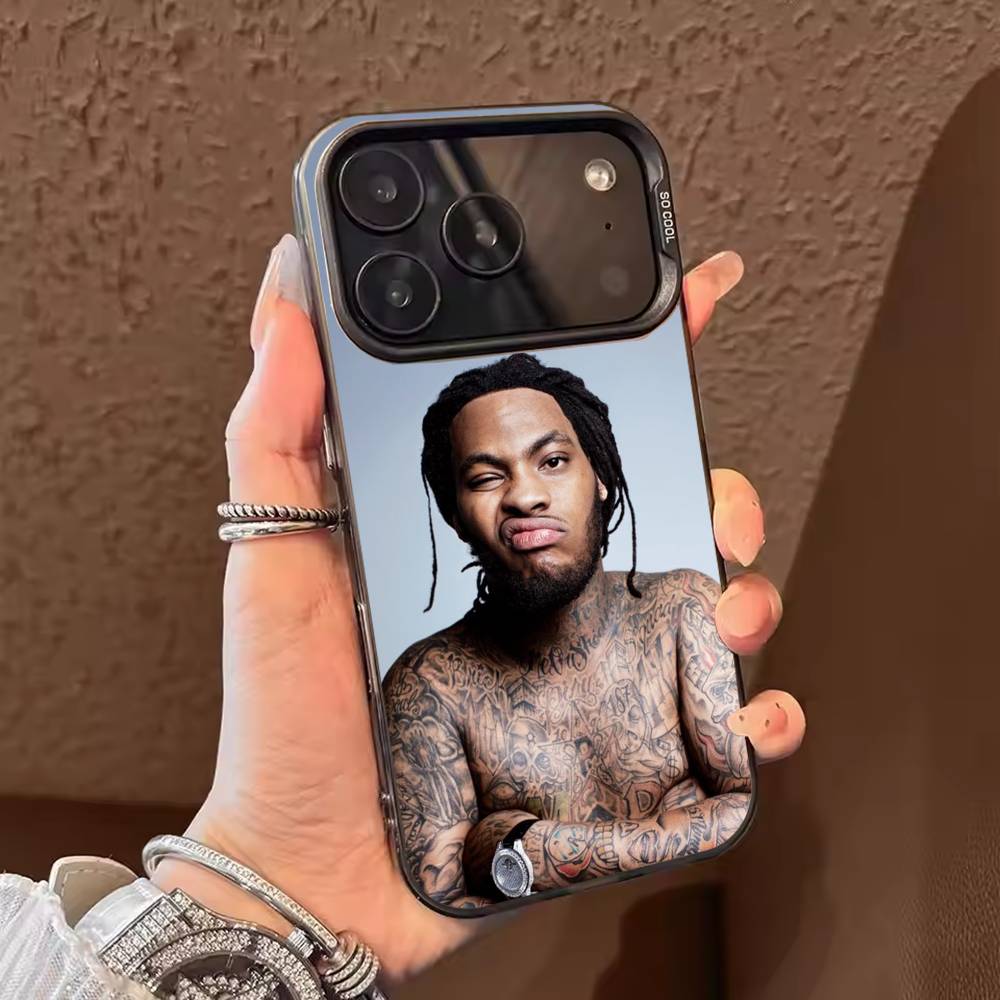 Rapper waka flocka flame   Phone Case For iPhone 17,16,15,14,13,12,11,Pro Max,Plus Candy Silver Cover