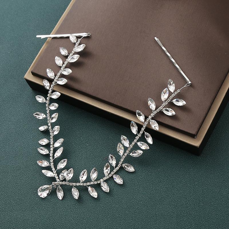

Bridal headwear luxury zircon headband winter photography hair accessories high-end handmade headband new accessories