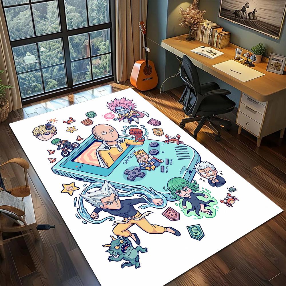 One Punch Man  Carpet Floor Mat Large Area Gamer Bedroom Washable Non Slip Home Room Decor YUN6512