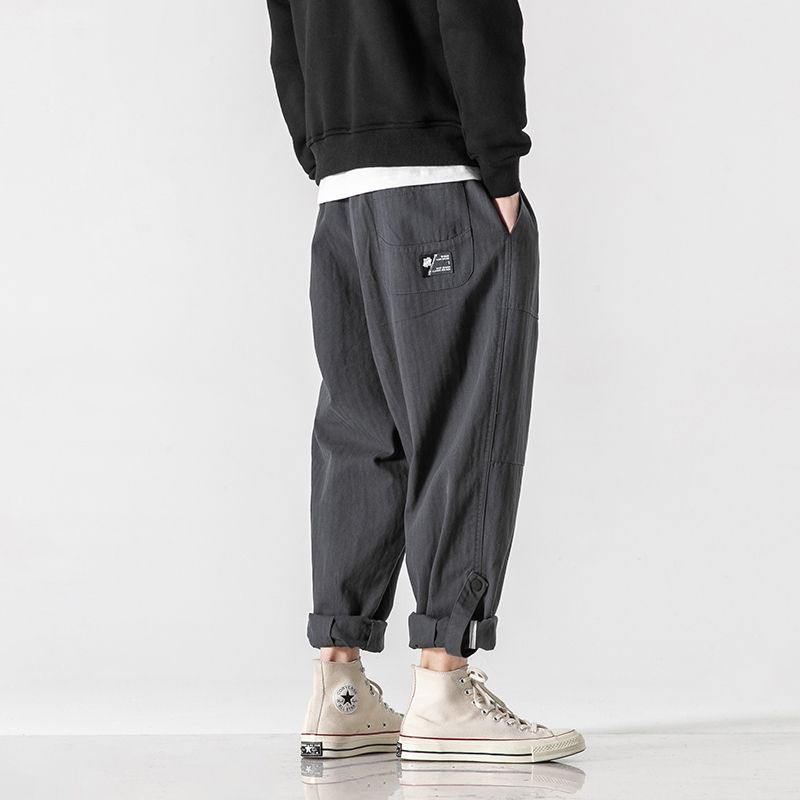 

Men s Summer Embroidered Label Cargo Pants Men s Fashionable 2023 Loose Straight All-Match Patchwork Blazer Closed Pants Gray XL