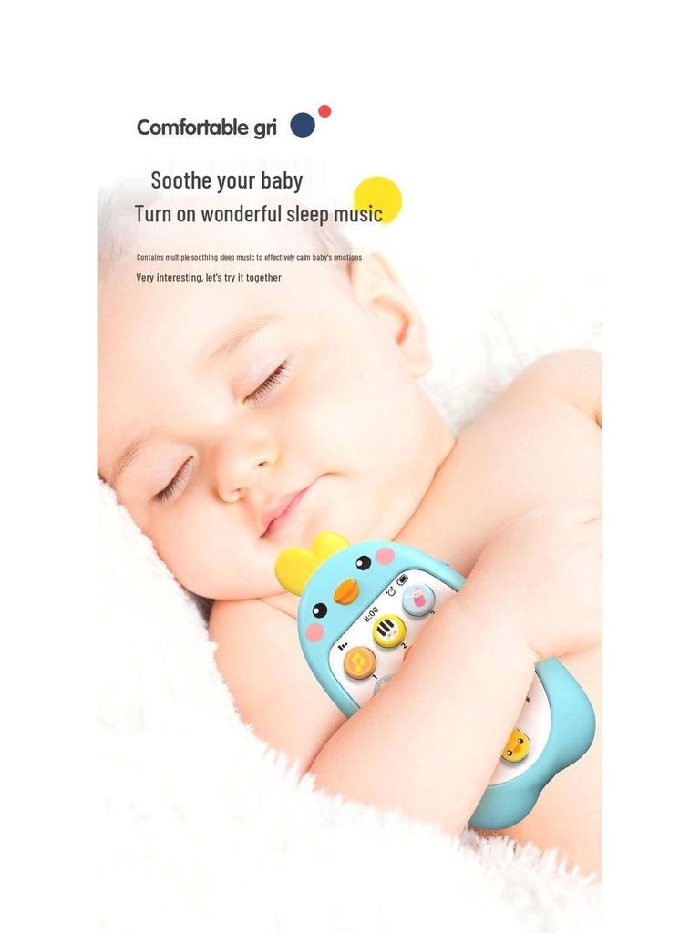 Baby's 2025 Model Toy Phone: Safe, Bite-Friendly, Educational Sound & Music Simulation for Toddlers