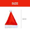 Christmas Hat, Santa Hat, Xmas Holiday Hat for Kids, Unisex Felt Christmas Hats Classic for Christmas Festive Holiday Party Supplies