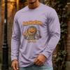 Men's Halloween Long Sleeve Neck Casual Pullover T-Shirt for Party and Holiday