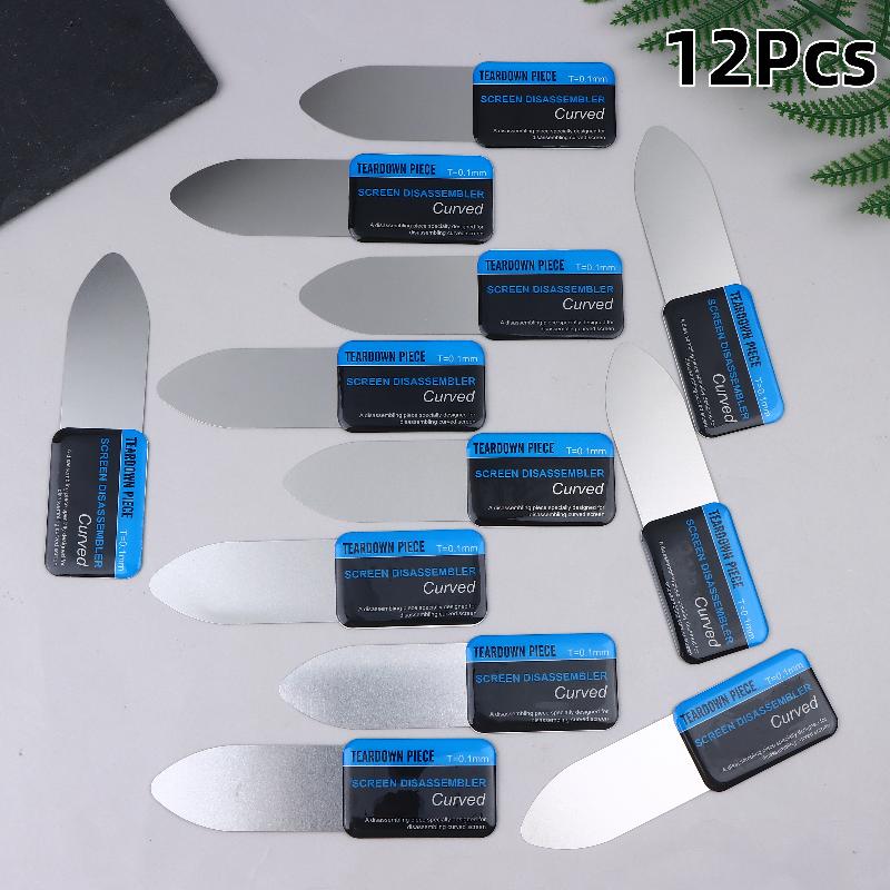 12/24 Pcs Ultra Thin Pry Tools Stainless Steel Blade Soft Phone Tablet Screen Battery Opening Set for Phone Openers