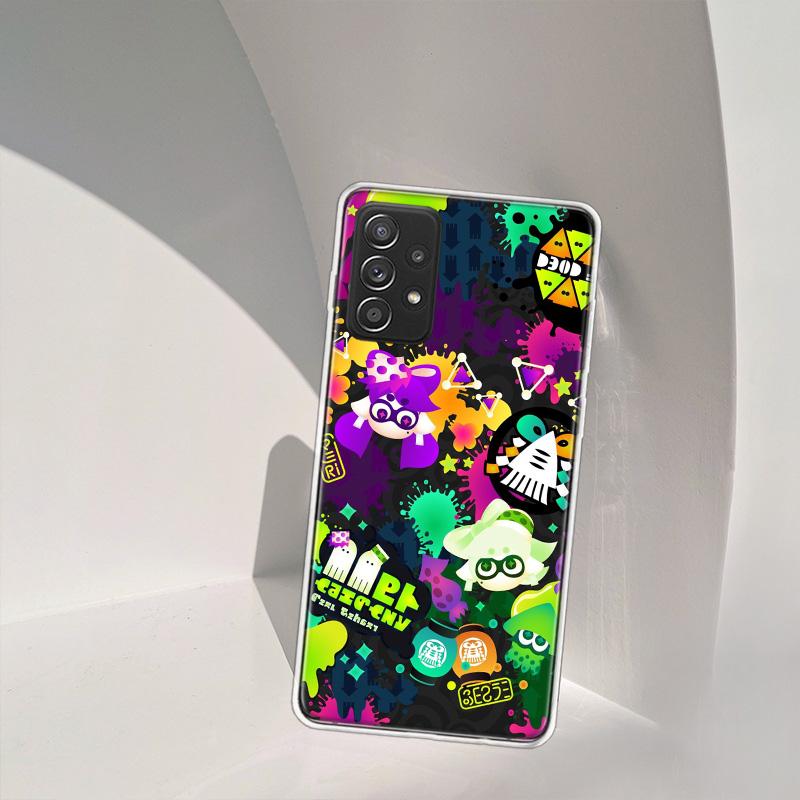 Game S-Splatoons Phone Case for Samsung A54 A57 A37 A17 A14 A15 A12 A24 A34 A55 A35 A25 A52S A07 A05S A04S A22 A32 A72 Galaxy No