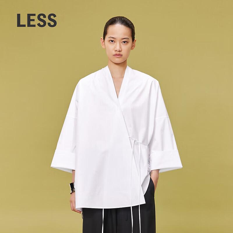 LESS 2024 Spring Cotton Casual Long Sleeve Shirt