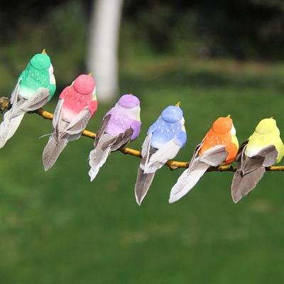 1X falešná simulace ptáků s umělým peřím Dove Feather Decor Decoration Ornament