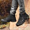 Pánská turistická obuv Kožená outdoorová obuv odolná proti opotřebení Muži Treking Walking Lovecké taktické tenisky